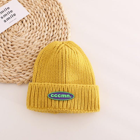 Autumn and winter candy-colored baby warm wool cap 18.8-21.2 inches